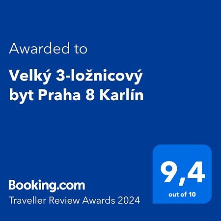 Apartmán Velky 3-Loznicovy Byt Praha 8 Karlin Exteriér fotografie