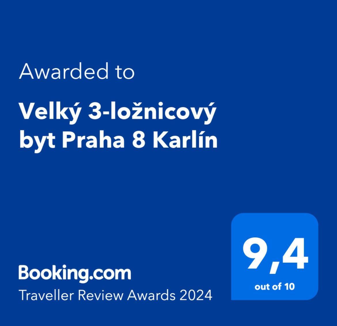Apartmán Velky 3-Loznicovy Byt Praha 8 Karlin Exteriér fotografie